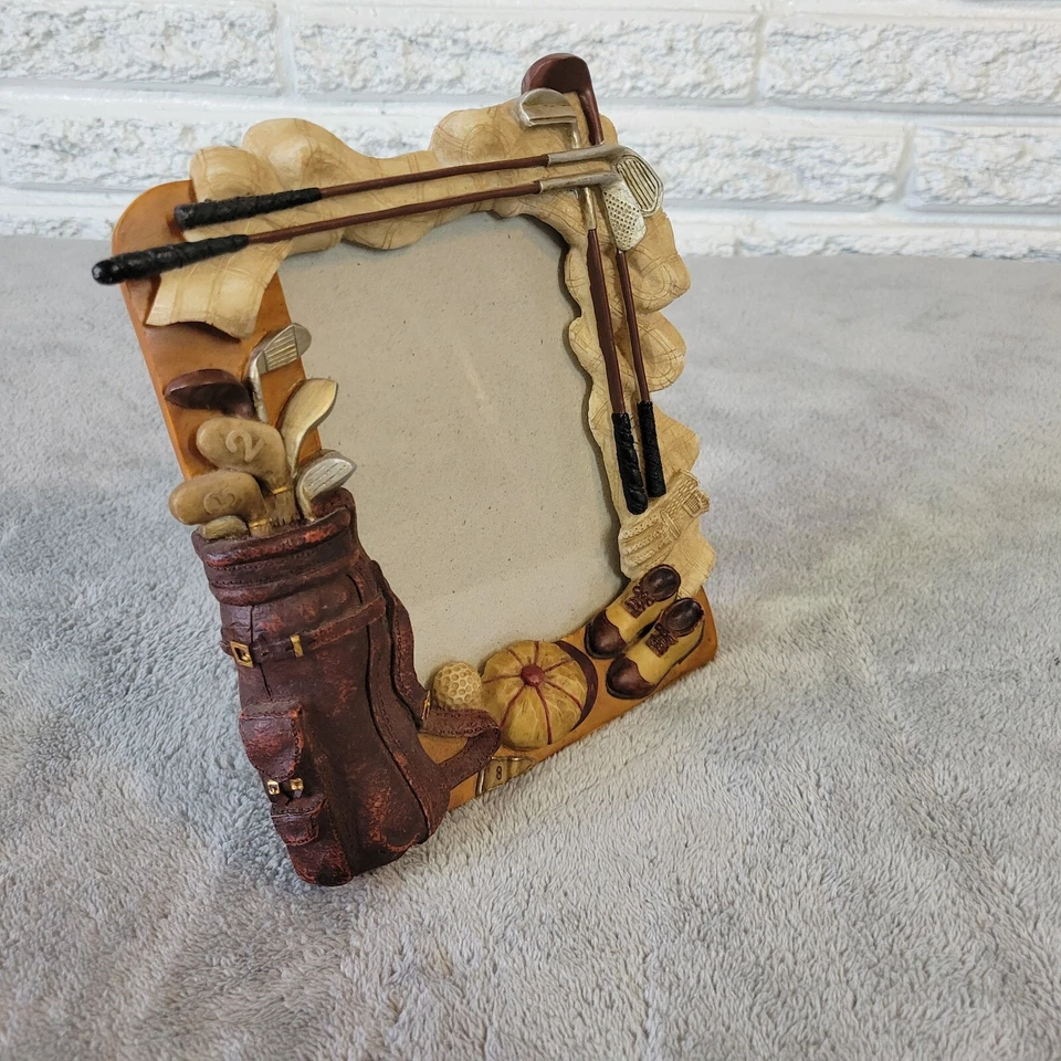 Marco de fotos de golf 3D día del padre libre decoración del hogar resina Foto 1 de 4