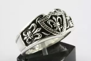 Fleur de Lys ROYAL LILIEN GOTHIC RING LILIE 925 ECHT SILBER SILBERRING / 216 - Bild 1 von 5