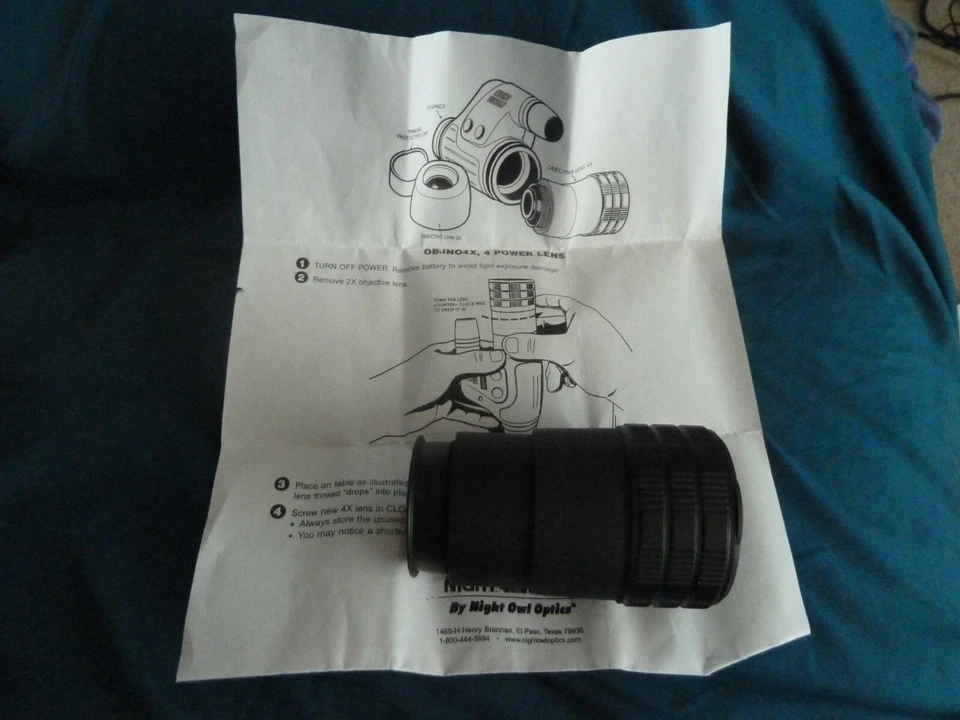 Accesorio de lente Night Owl 4X OBJNO4X accesorio de visión nocturna Foto 1 de 1