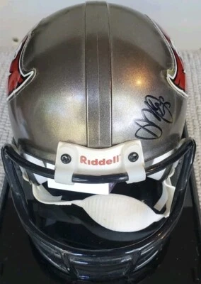 NICE Autographed Dual Derrick Brooks Winston Buccaneers Football Mini Helmet JSA - Image 1 of 4
