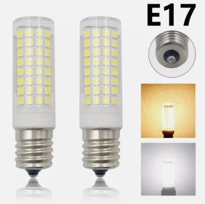 2pcs E17 Intermediate Base LED 2835 SMD Bulb 102leds Ceramics Light 7W 110V-240V - Image 1 of 4