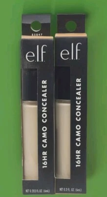 E.L.F. Elf 16HR Camo Full Coverage Matte Concealer 85847 Medium Peach 2pcs  - Image 1 of 2