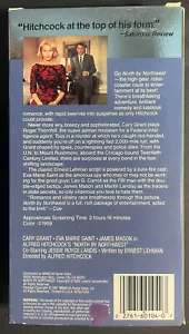 NORTH BY NORTHWEST (VHS1987) Alfred Hitchcock Cary Grant Eva Marie Saint - Picture 1 of 1