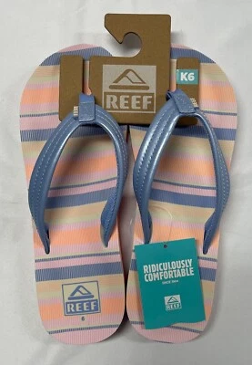 REEF RIDICULOUSLY FUN CJ5318 FLIP FLOPS 尺码 6 — 第 1/4 张图片