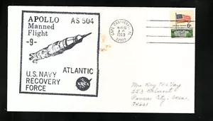 Apollo 9--1969 Atlantic Recovery Force Copertura cacheta--Cape Canaveral, Florida - Foto 1 di 1