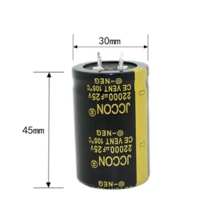 Aluminium Elektrolytkondensator 25 V 22000uF 22000 UF 30*45 radial - Bild 1 von 3