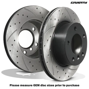 DISCOS DE FRENO DELANTEROS PERFORADOS 284mm RANURADOS PARA BMW SERIE 1 E81 E87 116D 118D 04-11 - Imagen 1 de 9