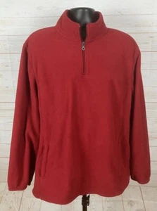 Croft & Barrow Jacket Mens Adult XL Red Pullover 1/4 Zipper Neck New with Tags - Picture 1 of 5