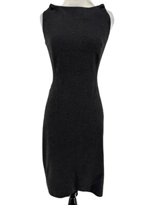 M.M. Lafleur Women's Charcoal Gray Lydia Twist Sleeveless Sheath Dress Size 0 - Picture 1 of 5