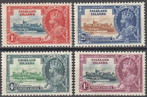 EDSROOM-18386 Falkland Islands 77-80 LH 1935 Complete Silver Jubilee CV$55 - Picture 1 of 2