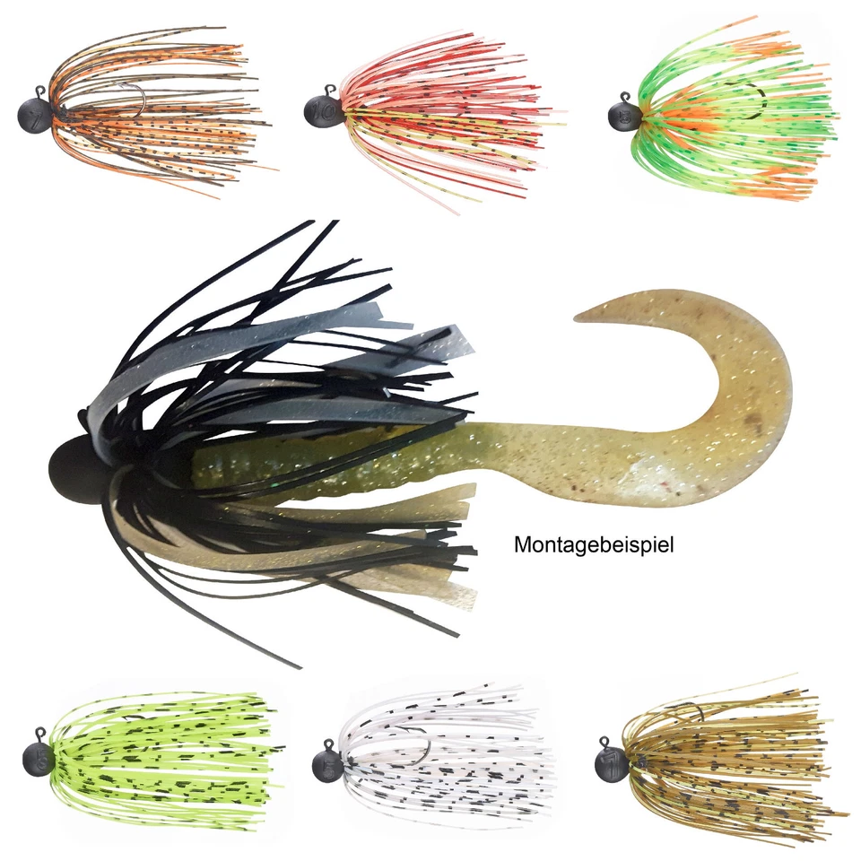 Balzer Shirasu Micro Skirted Jig Fransen Skirt Jig Kopf Jigkopf Jighead Barsch - Bild 1 von 4