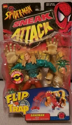 NUEVA Figura de Acción Marvel Spider-Man Sneak Attack Sandman 1998  Foto 1 de 4