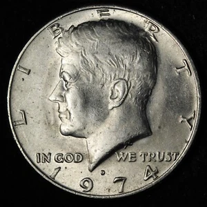 1974-D Kennedy Silver Half Dollar DDO "TRUST" BU *UNCIRCULATED* MS E370 TXCR - Picture 1 of 2