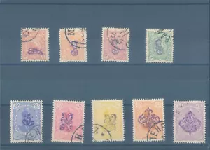 MIDDLE EAST 1898 various used ovpt stamps (CV $36 EUR33) - Picture 1 of 1