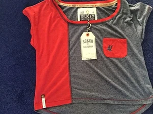 SoulCal & Co California DLX Camiseta Manga Corta Top Talla 6 20% Lino Pecho 36” - Imagen 1 de 7