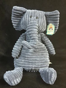 JellyCat London Blue  Grey Elephant Cordy Roy Stuffed Plush Animal With Tag - Picture 1 of 5