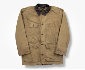 Vintage Men’s J.Crew Oversized Brown Lined Chore Coat Size XS - Picture 1 of 7