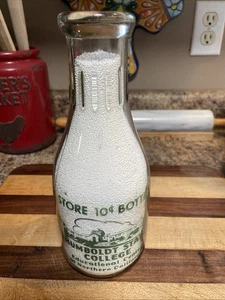Humboldt State College Educational Center quart milk bottle. Arcata, Calif. - Picture 1 of 10