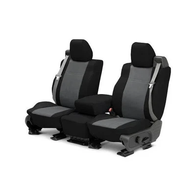 Fundas de asiento personalizadas para Saturn SC1 95-99 DuraPlus primera fila negras y carbón Foto 1 de 4