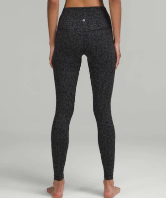 Lululemon Leggings Grey Black 6 UK Align High Rise Camo Gym Running Yoga - Image 1 of 4