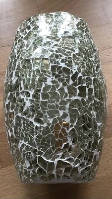 Silberne Mosaikvase Spiegelvase - Bild 1 von 3