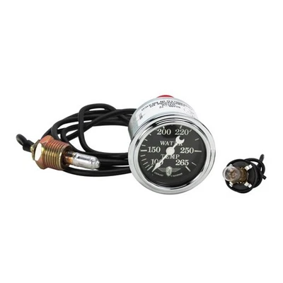 Stewart Warner 82480-72 Wings Mechanical Water Temp Gauge, Black - Image 1 of 4
