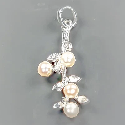 Fashion art Natural Pearl Pendant 925 Sterling Silver  /NP50931 - Image 1 of 4