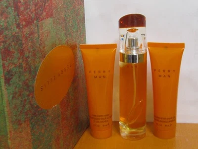 Perry MAN Gift Set MEN COLOGNE 3.4 oz EDT Spray +3.0z A/S GEL+3.0Z Body - Image 1 of 2