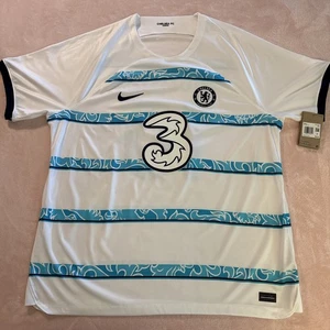 NWT Men's 2XL Nike Dri-Fit Chelsea FC Christian Pulisic 22/23 Away Jersey White - Picture 1 of 11