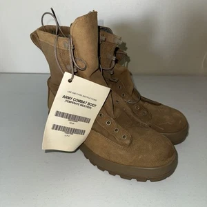 McRea Military Issue Combat Boots Size 10.5 R Goretex Dessert Brown Army Shoes - Picture 1 of 8