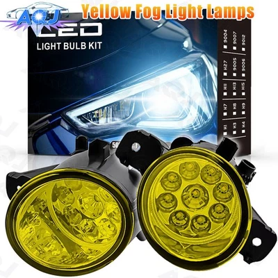 Pair Bumper LED Yellow fog Lights Driving Lamps FOR Nissan Maxima 2007-2016 Foto 1 de 4