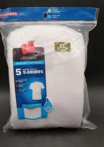 5 Hanes White T-Shirts Boys XL Package New #18 - Picture 1 of 2
