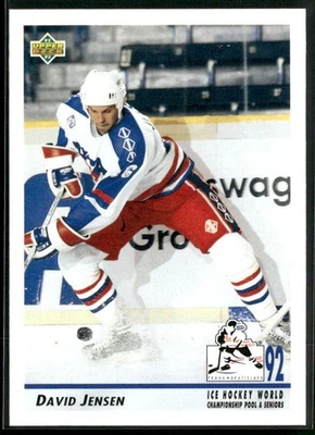 1992-93 Upper Deck #379 David Jensen - Image 1 of 2