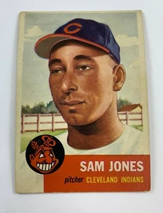 1953 Topps Baseball Single #6 Sam Jones (VG) EO2 - Picture 1 of 2