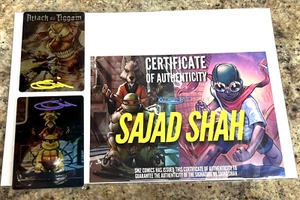 Metal Art Card Do You Pooh Tiggom SIGNED by Artist Sajad Shah W/ COA 2 Card (14D - Picture 1 of 7