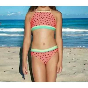 Nuevo con etiquetas Bikini Semillas de Sandía Cat & Jack Niñas Coral XXL 18 Rojo 2 Piezas - Imagen 1 de 13