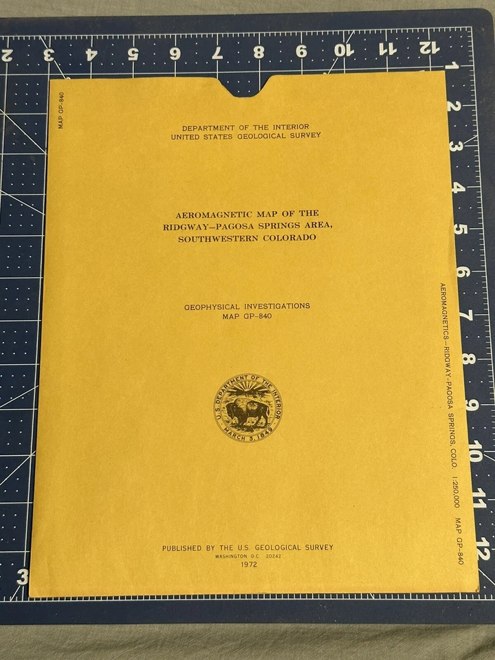 Geophysical Investigations MAP GP-840 (1972) - Image 1 of 1
