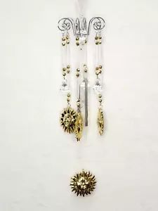 Golden Sun Wind Chimes, Chandelier Style, Housewarming Gift - Picture 1 of 4