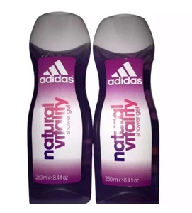 Value Of 2 ** Adidas Natural Vitality Shower Gel 8.4oz Each - Picture 1 of 1