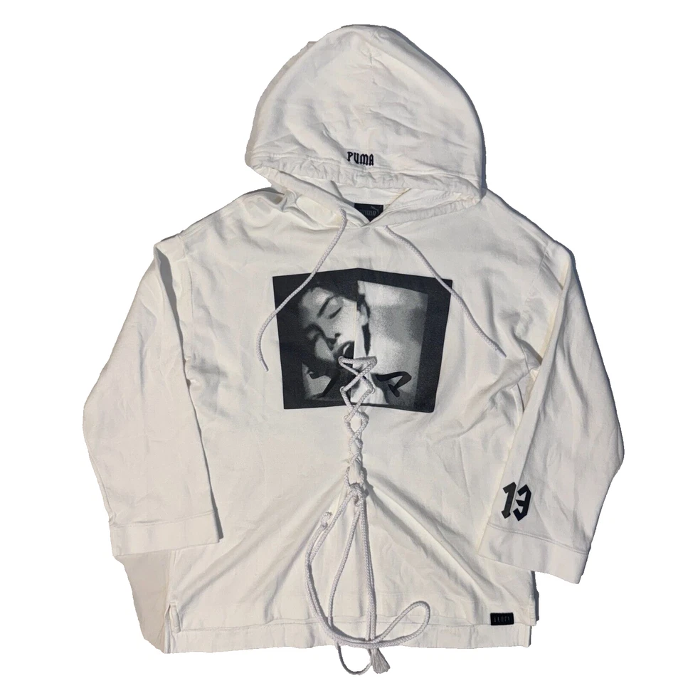 2016 Fenty X Puma By Rihanna Graphic Front Lace Oversized Hoodie Streetwear M/L - Image 1 of 4