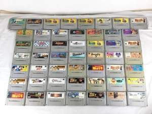 Nintendo super famicom Soft Cartridge Lot of 50 Set Random games Junk wholesale - Picture 1 of 10