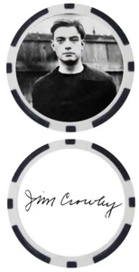"Jim "Sleepy Jim" Crowley - LEYENDA DE NOTRE DAME - FICHA DE PÓQUER ***FIRMADA*** - Imagen 1 de 2