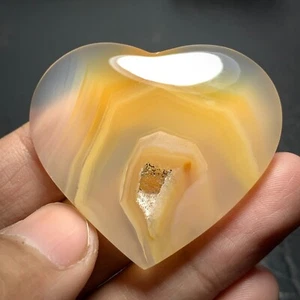 Unique Agate with Druzy Cabochon 43x38x7mm High Quality 82 ct - Picture 1 of 5