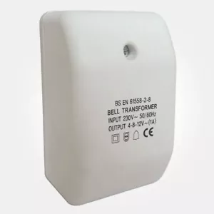 Eterna Multi Voltage Door Bell Chime Transformer 4V ,8V, 12V Output - BT4812 - Picture 1 of 1