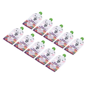 10 Pcs 200ml Reusable Food Pouches Refillable Portable Baby Food Storage Bags - Picture 1 of 12