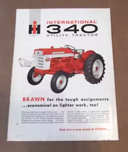 Brochure vendita trattori IH International Harvester 340 - originale ~ - Foto 1 di 3