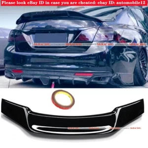 For Honda Accord 9th 2013-2017 Gloss Black Rear Trunk Lid Duckbill Spoiler Wing - Picture 1 of 14