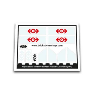 Replacement Sticker for Set 4551 - Crocodile Locomotive - Picture 1 of 2