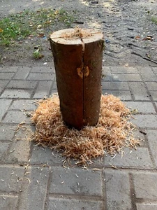 Schwedenfeuer Finnenfackel ca. 45cm Höhe Ø 20-25cm Dekoration - Bild 1 von 2