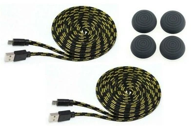 PS4 Controller Kabel: 3m + 4 Pads für besseren Halt - Bild 1 von 3